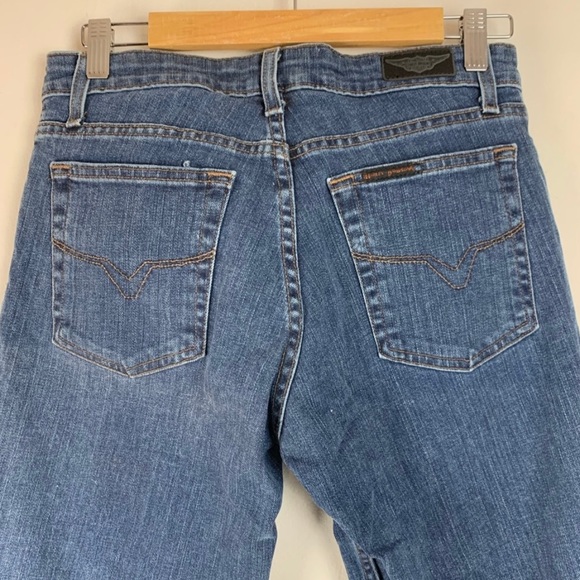 Harley Davidson Women’s Motor Clothes Bootcut Jeans Size 6 - Picture 3 of 5